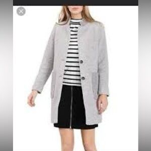 EDC esprit winter medium wool blend gray coat…